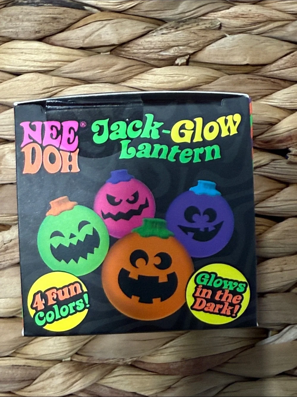 NeeDoh Glowy Ghost (removable hair), Jack-Glow-Lantern &Teenie Jack Glow Lantern